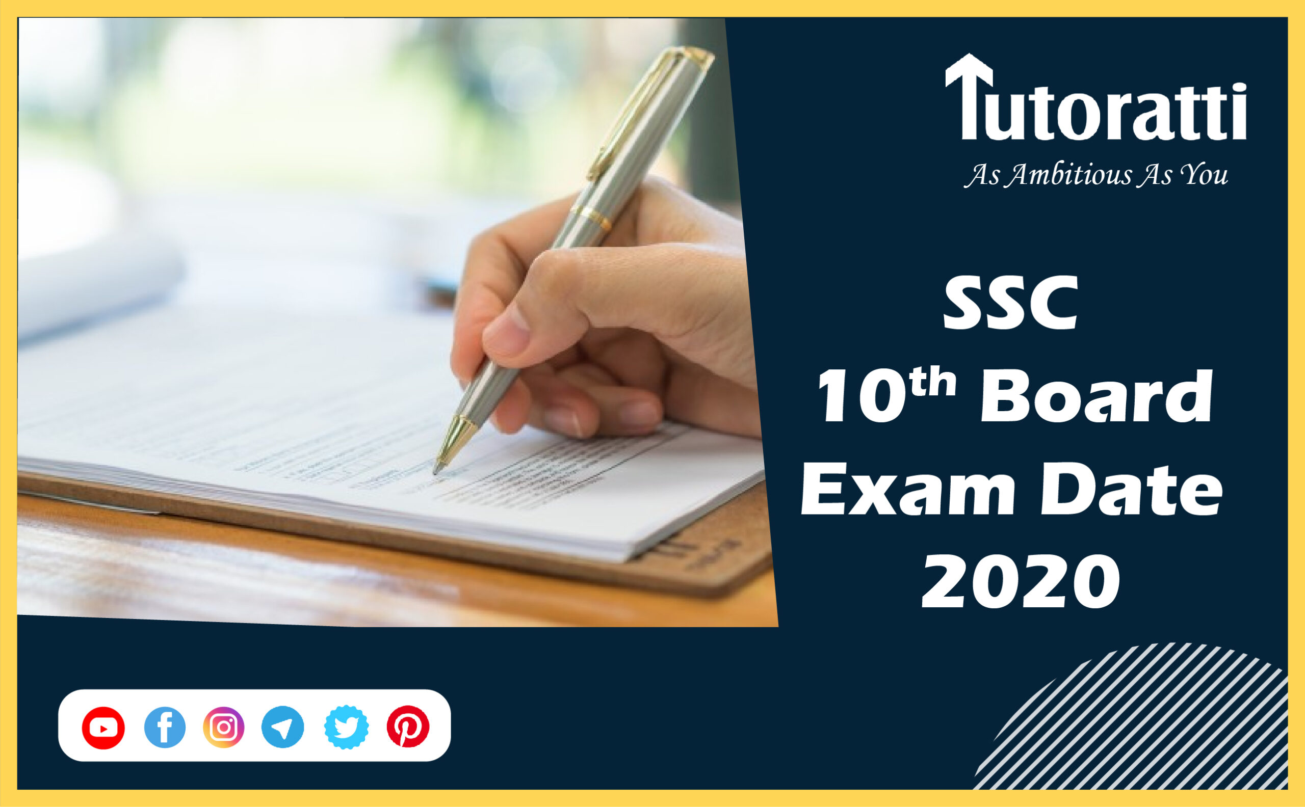 SSC 10th Board Exam Date 2020
